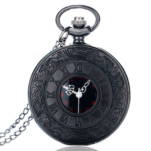 Black Owl Antique Pocket Watch