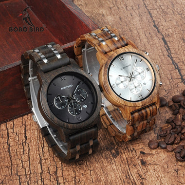 Night Soldier Wooden Watch