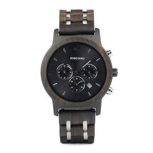 Night Soldier Wooden Watch