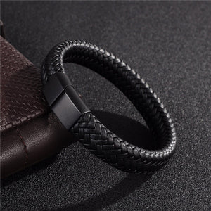 Jewelry Braided Leather Bracelet